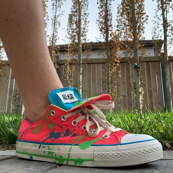 Converse All Star Lo Top in Paint Splatter